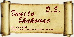 Danilo Skukovac vizit kartica